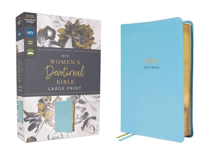 Cover image for NIV, Women's Devotional Bible, Large Print, Leathersoft, Teal, Comfort Print