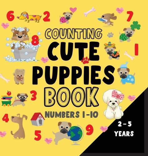 Cover image for Counting puppies book numbers 1-10