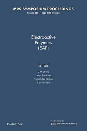 Cover image for Electroactive Polymers (EAP): Volume 600