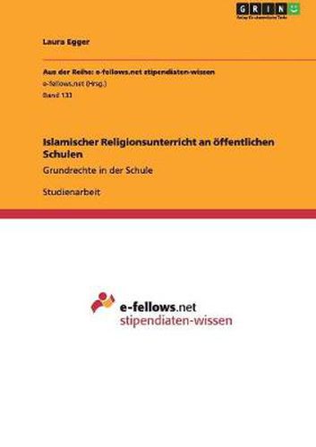 Cover image for Islamischer Religionsunterricht an oeffentlichen Schulen: Grundrechte in der Schule