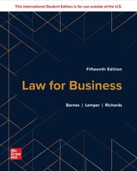 Cover image for Law for Business ISE
