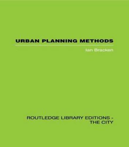 Cover image for Urban Planning Methods: Research and Policy Analysis