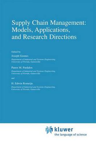 Cover image for Supply Chain Management: Models, Applications, and Research Directions