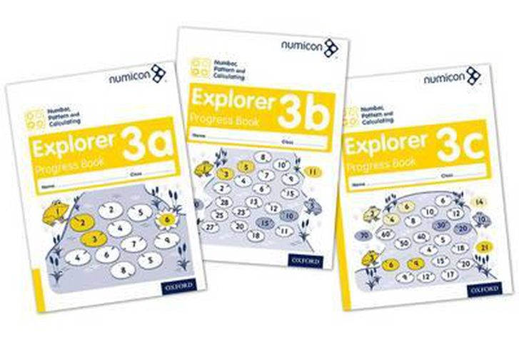 Cover image for Numicon: Number, Pattern and Calculating 3 Explorer Progress Books ABC (Mixed pack)