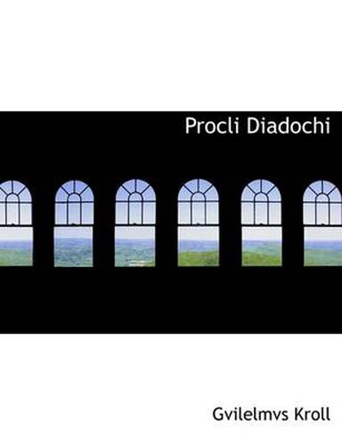 Cover image for Procli Diadochi