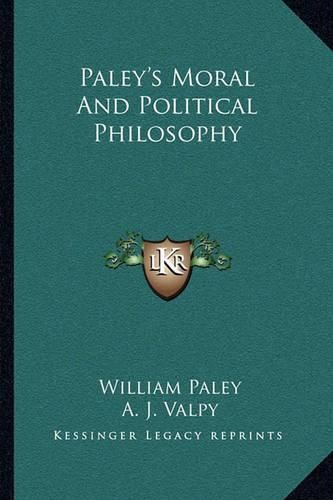 Paley's Moral and Political Philosophy