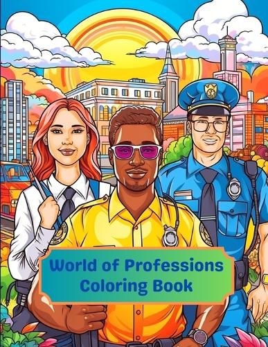 Cover image for World of Professions Coloring Book