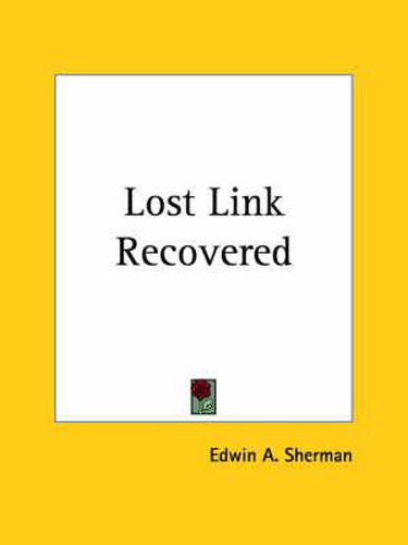Cover image for Lost Link Recovered
