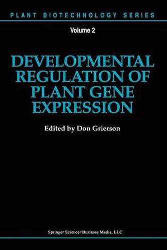 Cover image for Developmental Regulation of Plant Gene Expression