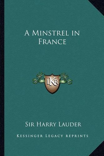 Cover image for A Minstrel in France