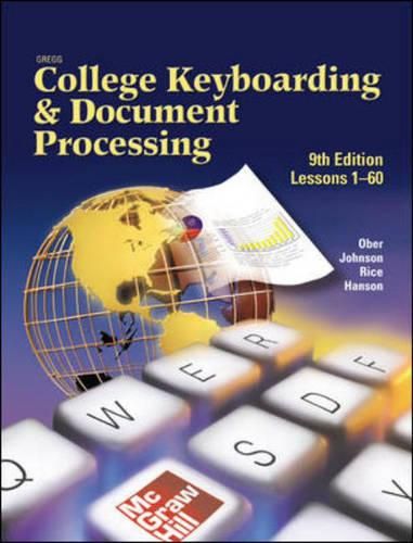 Cover image for Gregg College Keyboarding and Document Processing (GDP) Kit 1 for Word 2003 (Lessons 1-60)
