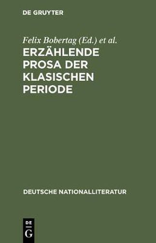 Erzahlende Prosa der klasischen Periode