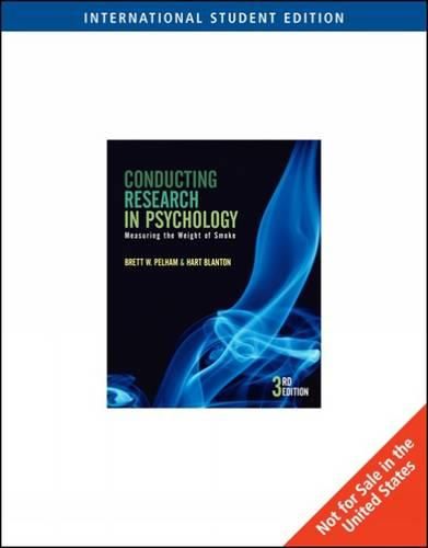 Cover image for Conducting Research in Psychology: Measuring the Weight of Smoke