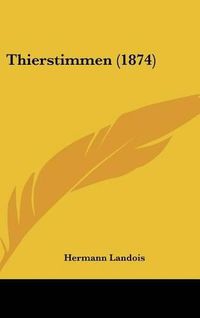 Cover image for Thierstimmen (1874)