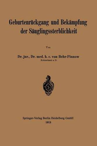 Cover image for Geburtenruckgang Und Bekampfung Der Sauglingssterblichkeit