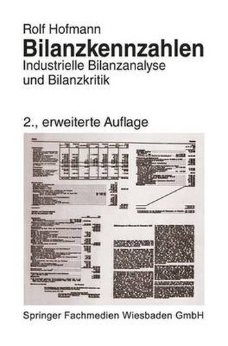 Cover image for Bilanzkennzahlen: Industrielle Bilanzanalyse Und Bilanzkritik