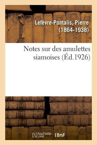 Cover image for Notes Sur Des Amulettes Siamoises