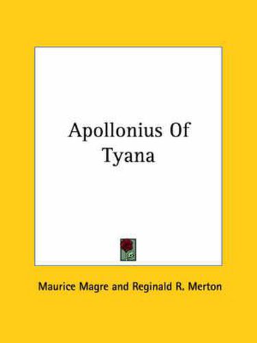 Cover image for Apollonius of Tyana