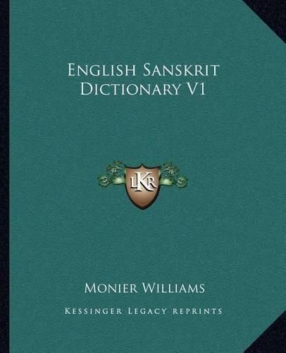 Cover image for English Sanskrit Dictionary V1