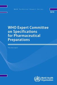 Cover image for WHO Expert Committee on Specifications for Pharmaceutical Preparations: fifty-third report: Fifty-third report