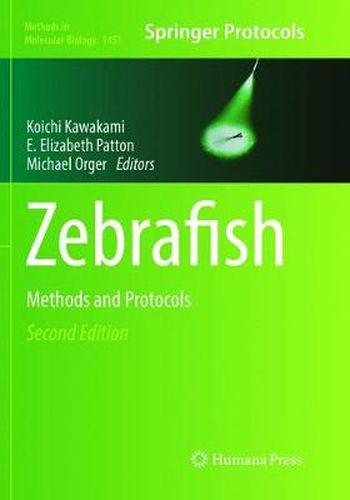 Cover image for Zebrafish: Methods and Protocols