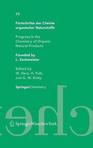 Cover image for Fortschritte der Chemie organischer Naturstoffe / Progress in the Chemistry of Organic Natural Products 88