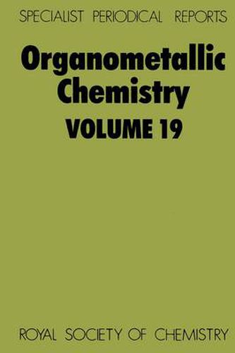 Organometallic Chemistry: Volume 19