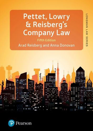 Cover image for Pettet, Lowry & Reisberg's Company Law: Company Law & Corporate Finance