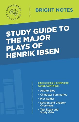 Cover image for Study Guide to the Major Plays of Henrik Ibsen