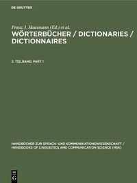 Cover image for Woerterbucher / Dictionaries / Dictionnaires. 2. Teilband