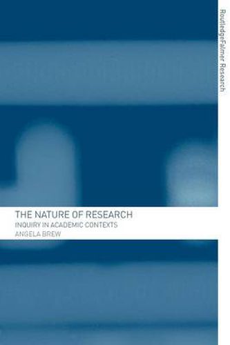 Cover image for The Nature of Research: Inquiry in Academic Contexts
