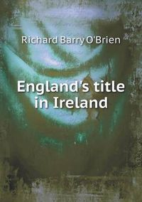 Cover image for England's title in Ireland