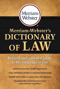 Cover image for Merriam-Webster's Dictionary of Law