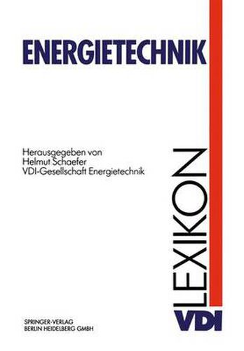 Cover image for VDI-Lexikon Energietechnik