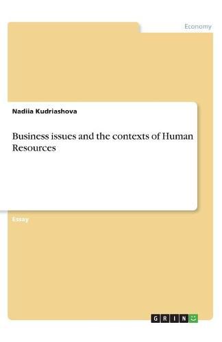 Cover image for Business issues and the contexts of Human Resources