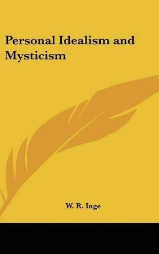 Personal Idealism and Mysticism