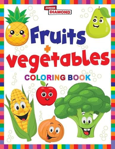 Cover image for Fruits And Vegetables Colouring Book