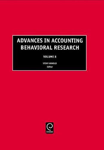 Cover image for Advances in Accounting Behavioral Research