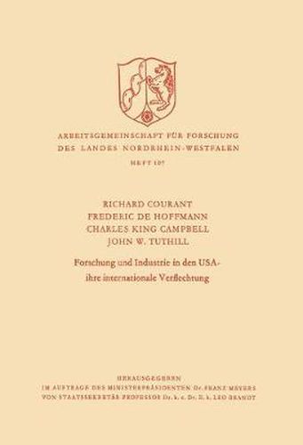 Forschung Und Industrie in Den USA - Ihre Internationale Verflechtung