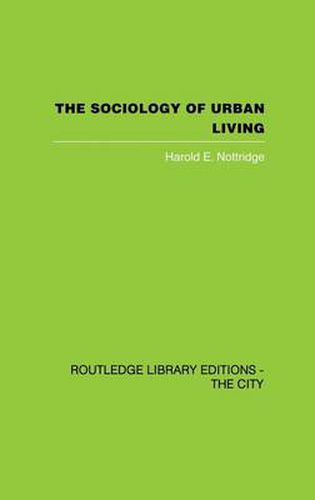 Cover image for The Sociology of Urban Living