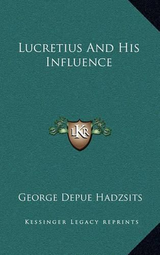 Cover image for Lucretius and His Influence