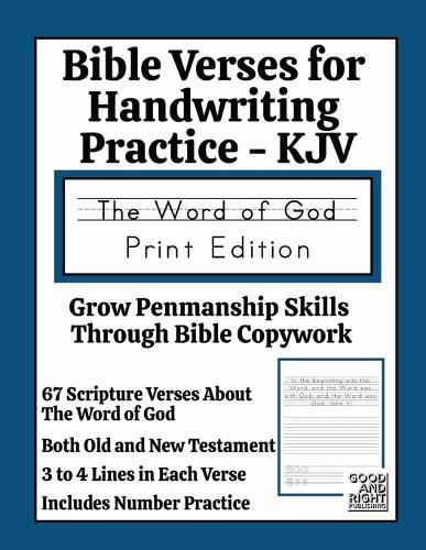 Cover image for Bible Verses for Handwriting Practice - KJV