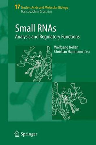 Cover image for Small RNAs:: Analysis and Regulatory Functions