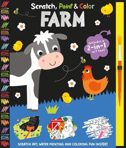 Cover image for Scratch, Paint & Color Farm