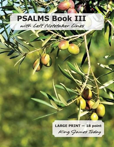 Cover image for PSALMS Book III with Left Notetaker Lines: King James Today