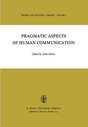 Cover image for Pragmatic Aspects of Human Communication