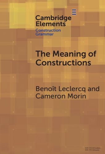 Cover image for The Meaning of Constructions