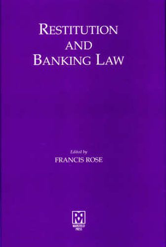 Cover image for Restitution and Banking Law