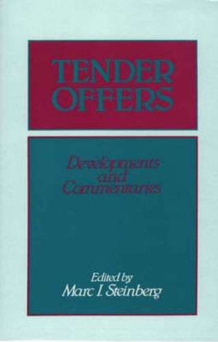 Cover image for Tender Offers: Developments and Commentaries