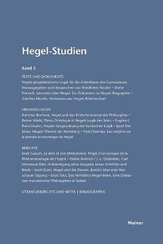 Hegel-Studien / Hegel-Studien